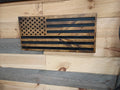 American Flag Rustic Wood Wall Sign – Carved & Routed